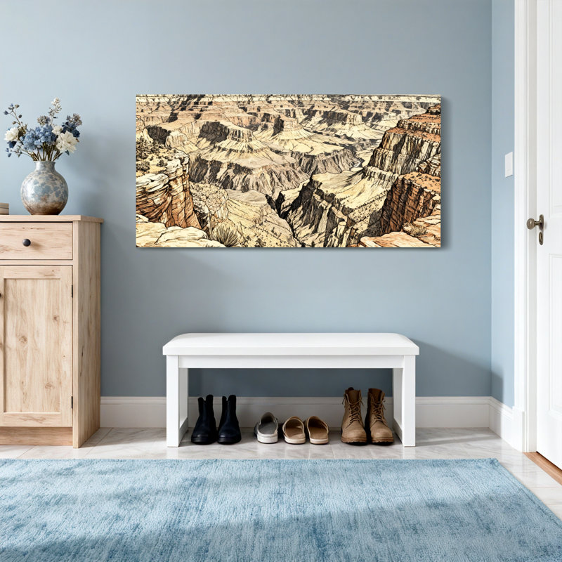 «Landscape & Nature Grand Canyon Landscape», reproduction d'art panoramique, H 20 po x l 40 po