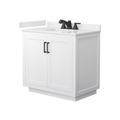 Miranda 36" Freestanding Single Bathroom Vanity with Quartz Top