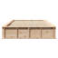 Bed Frame With Storage Solid Pine Wood-337268345-337268100