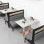Banc rembourré en similicuir