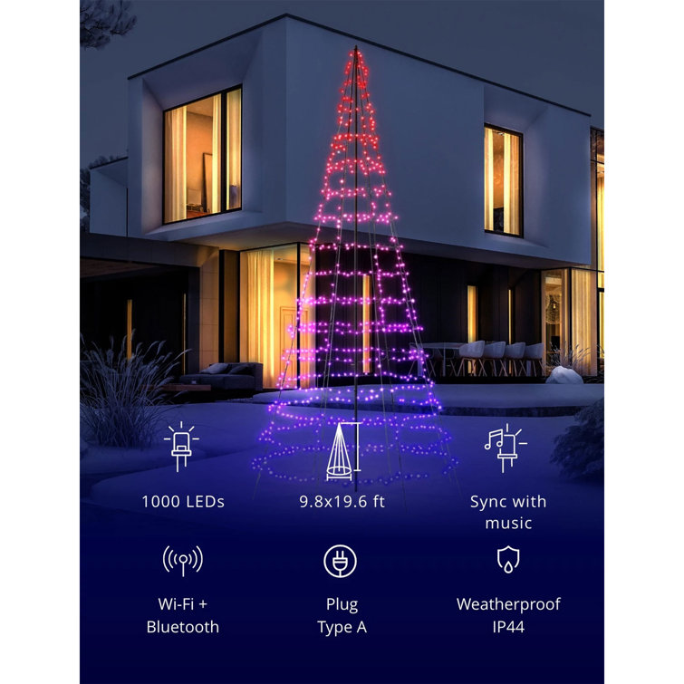 Twinkly Smart Christmas Tree Lights Controller 12m USB Plug Remote