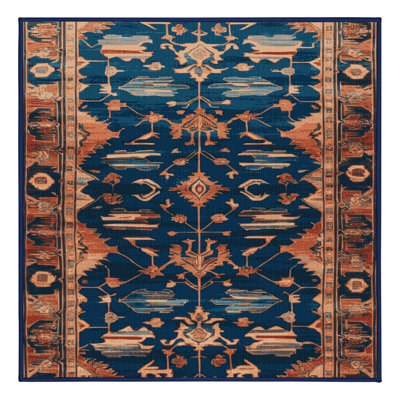 Tapis persan gris lavable à la machine