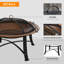 Alisz Round Steel Wood Burning Smokeless Fire Pit