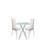 3 Pieces 36" Inch Contemporary Elegance Squared Dining Set