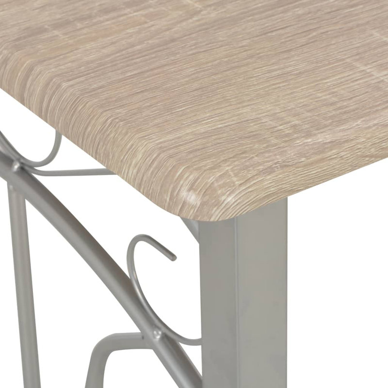 Arney 72.5cm Bar Set, Oak/Grey
