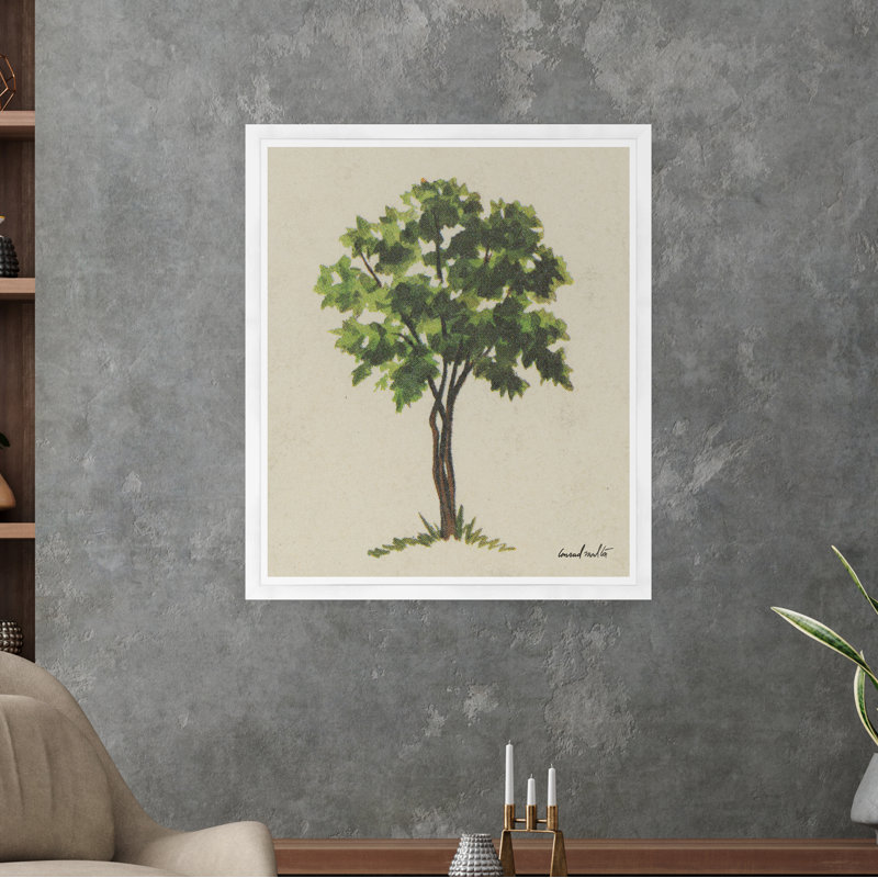 Quatre branches avec cadre noir, Cadre blanc
