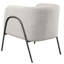 Fauteuil demi-tonneau de 68,58 cm de large Lina