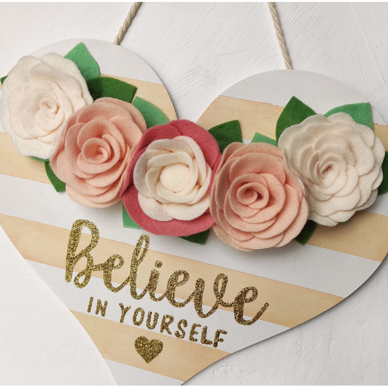 Handmade Wall Decor on Solid Wood