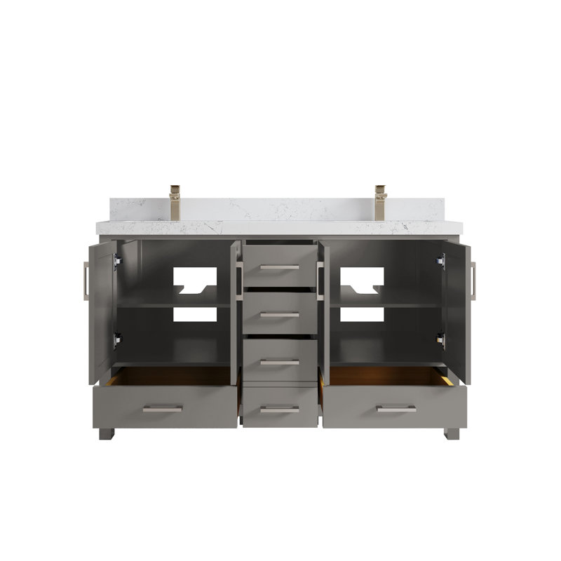 Ensemble de meuble-lavabo double 60 po Malibu