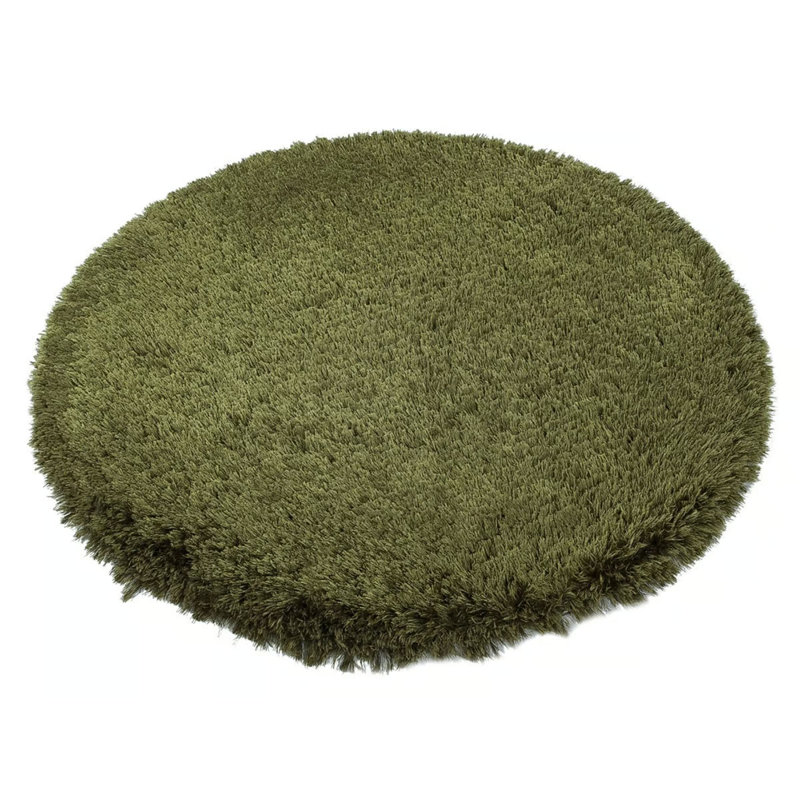 Tapis rond en coton Tulisia, Rond 4 pi 11 po