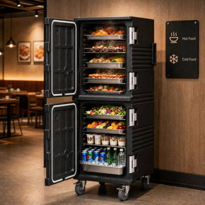 Chauffe-plat commercial à deux zones 190qt