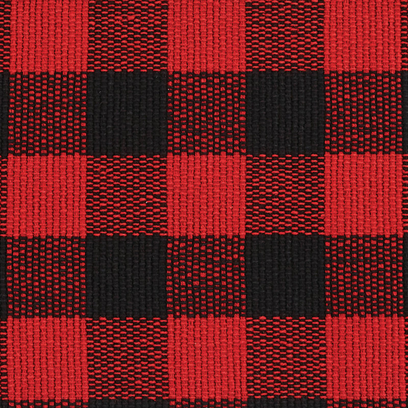Serles Rectangular Checkered Table Runner, Black/Cream, 54" x 13"