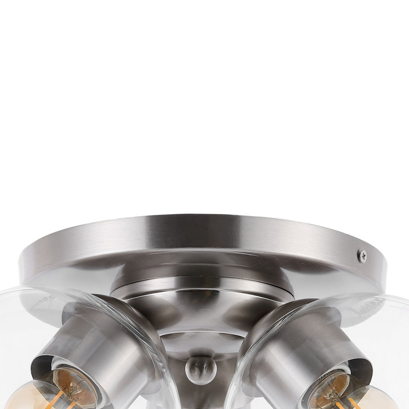Aliahna Flush Mount, Nickel