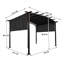 Auvent rétractable d'extérieur, pavillon en acier