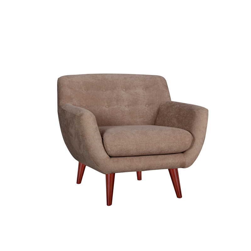 BRENNA CHAIR, Tan Polyester Blend