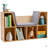 Bookcase With Reading Nook And Cushion, Multi-Purpose Storage Organizer-846477675