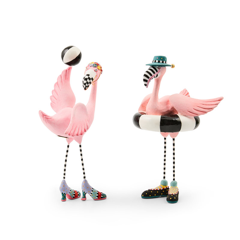Patience Brewster Shelia And Sheldon Flamingo Figurines