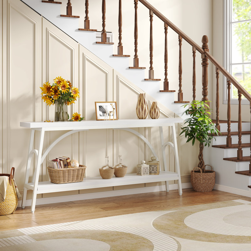 Console 70,86 po Merga, Blanc / blanc