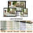Modern Retro Checkered Pattern Area Rug in Sage Green/Cream-327012902