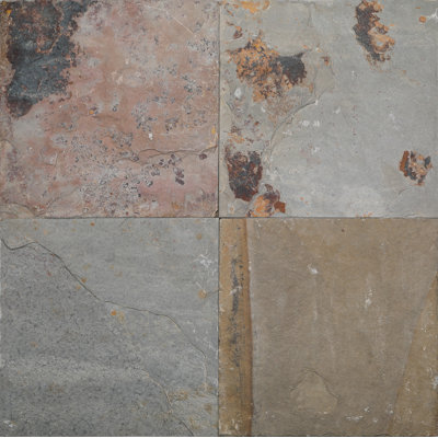 12" x 12" Lotus Gold Slate Wall & Floor Tile