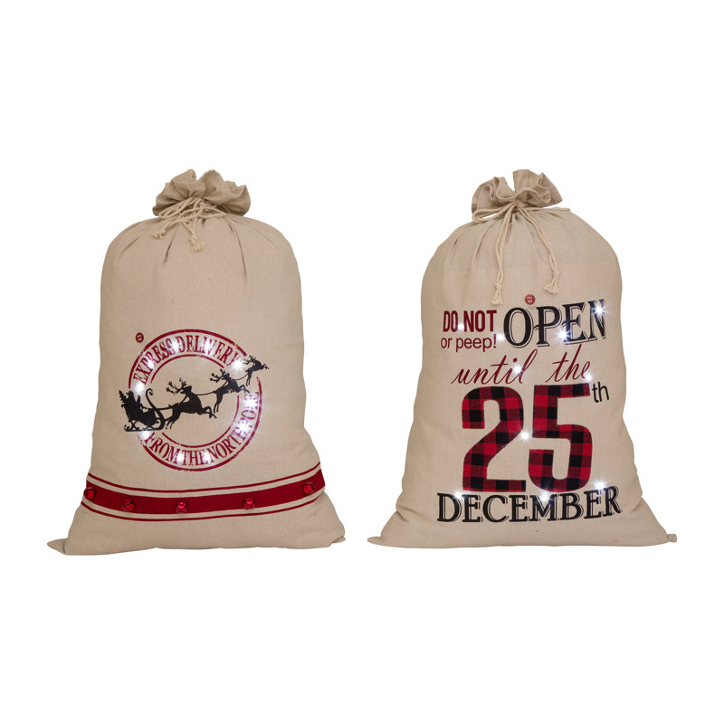Jed Burlap Gift Santa Sack