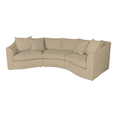 Evelyn Upholstered Curved Sectional Symmetrical