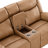 Oversized Manual Reclining Loveseat Sofa with Cupholders-Saddle-120433399