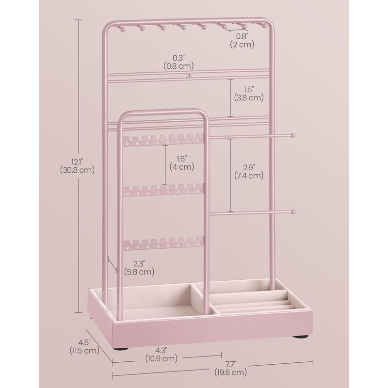 Jewellery Stand +, Jelly Pink