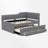 Upholstered Daybed With Trundle And Drawer-493963304-493963311