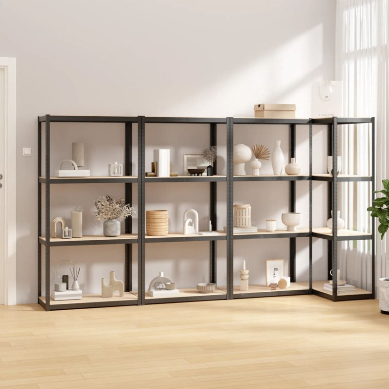 Positano Steel Shelving Unit, 80 x 40 x 160 cm, Blue