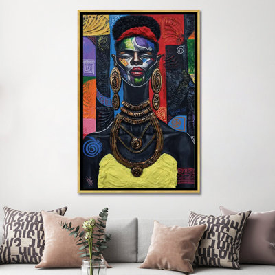 «Queen Vibes», reproduction d'art sur toile encadrée