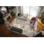 City Chic Geometric Handwoven Leather Silver/Beige/Gold Area Rug-1355258352-1466704913