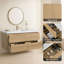 Meuble-lavabo flottant mural 48 po avec lavabo simple Rayea Rayea
