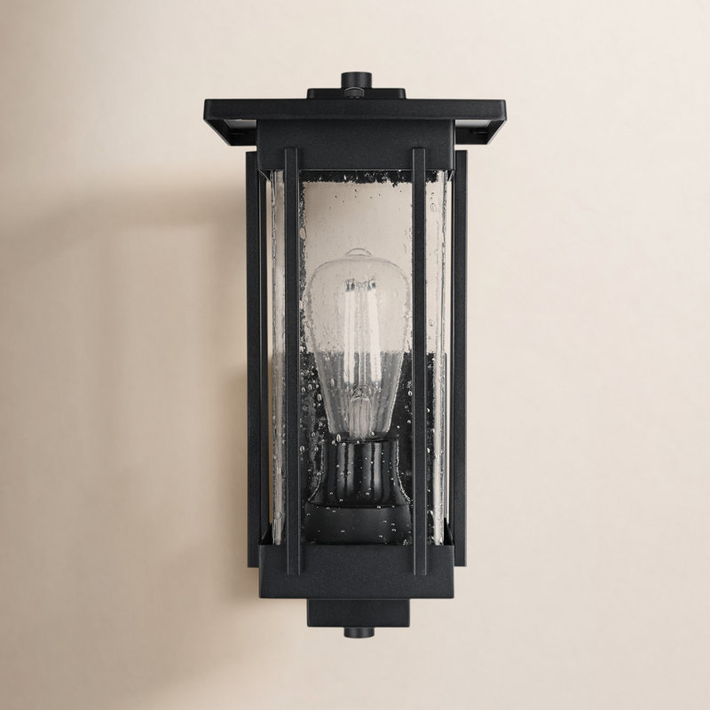 Meurer 6.5 Inch Outdoor Wall Sconce in Black