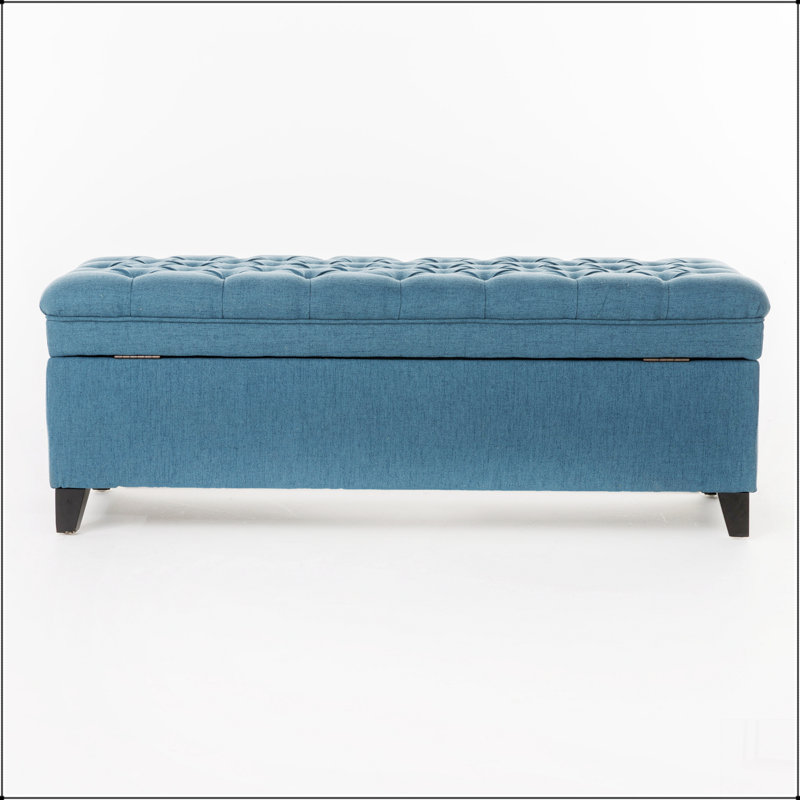 OTTOMAN DE RANGEMENT JULiana, Bleu