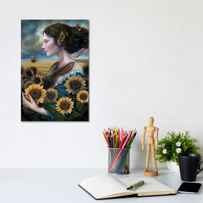 Sunny 1 Piece Wrapped Canvas Painting