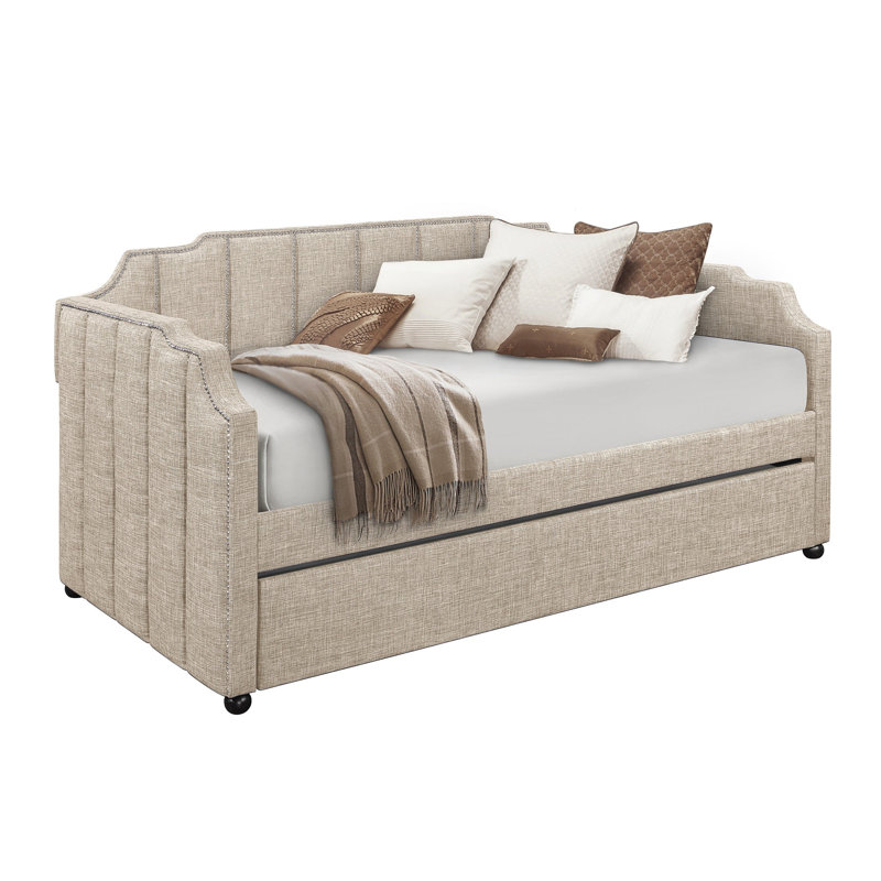 Lit de jour avec couchette Tammis, Beige