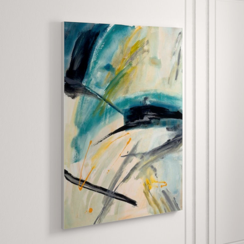 Unhinged Yellow Print by Sara Brown, 33" H x 24" W x 1.5" D, Outdoor