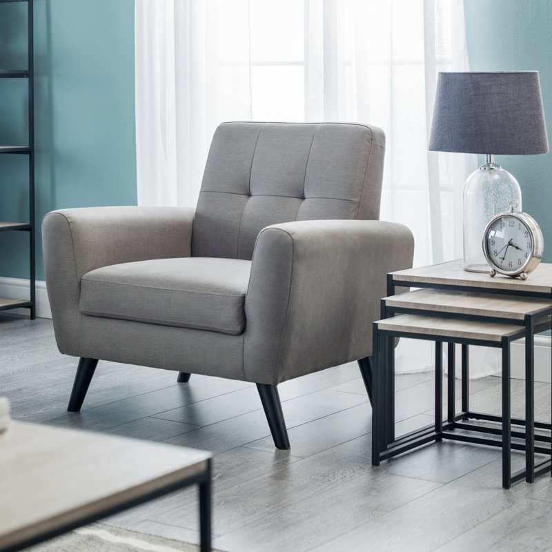 Chaise avec accoudoirs rembourrée Ohio