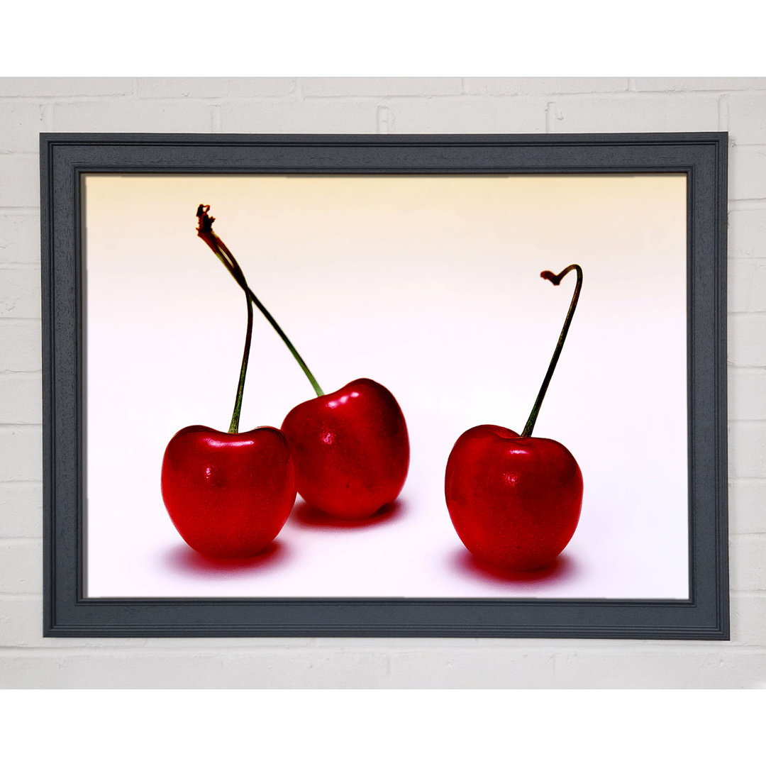 Cherry Trio - Einzelne Bilderrahmen Kunstdrucke