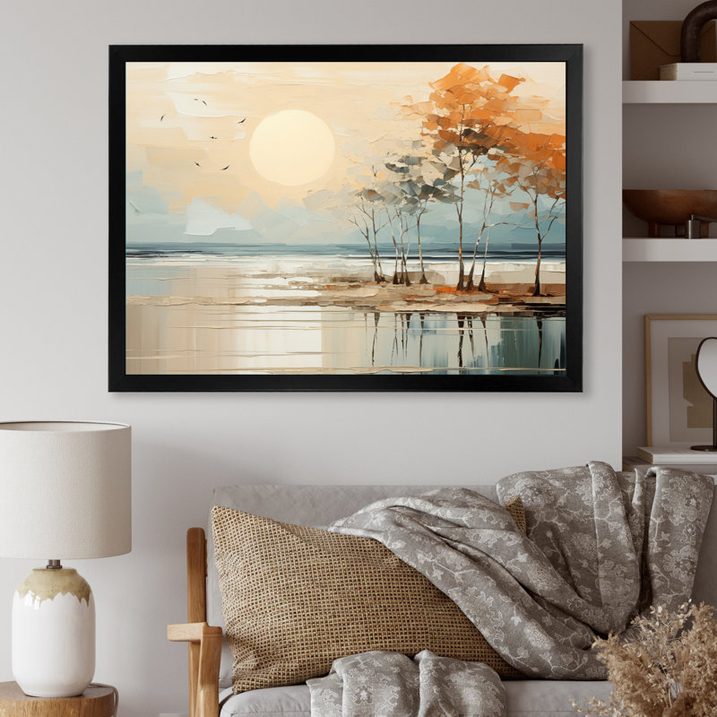 Minimalisme voilier Rhythms II - Bateau à voile, art mural, H 16 po x l 32 po x P 1 po, Cadre simple noir