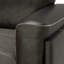 Chaise en cuir gris anthracite