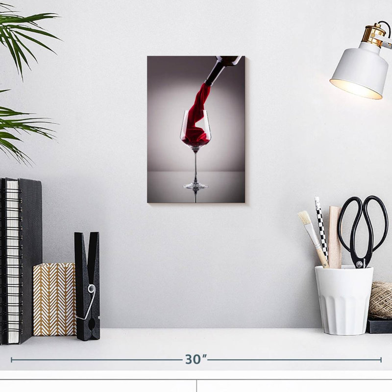 Yarlin Velvety Red Wine, 12" H x 8" W
