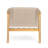 Cisely Outdoor Acacia Wood Patio Club Chair