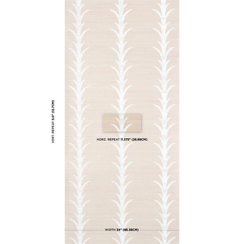 Papier peint Schisacher x Celerie Kemble Acanthus, Brouillard et craie