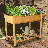 8 Pockets Horticulture Raised Garden Bed Elevated Wood Planter Box Stand With Foldable Side Table And Storage Shelf For Herb/Vegetables/Flowers-1570451443