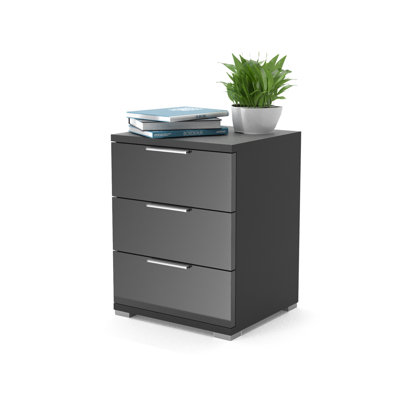 Machias 3 Drawer Bedside Table