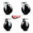 5 Inch Phenolic Caster Set with Ball Bearings 2 Swivel 2 Rigid SCC