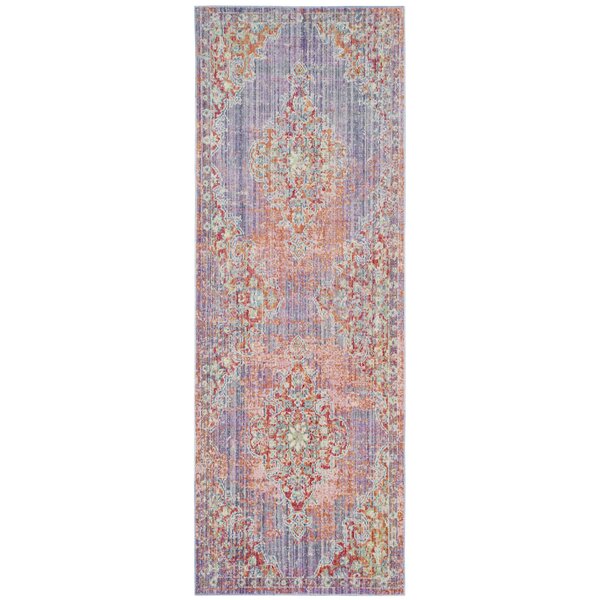 Bungalow Rose Chauncey Lavender/Fuchsia Rug & Reviews | Wayfair