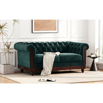Canapé en velours 59,44 po Chesterfield